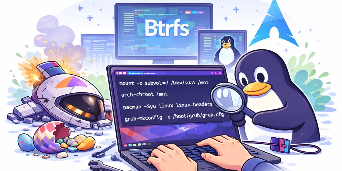 Meu presente de Páscoa: A Queda do meu EndeavourOS