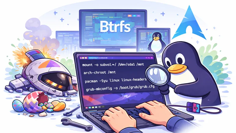 Meu presente de Páscoa: A Queda do meu EndeavourOS